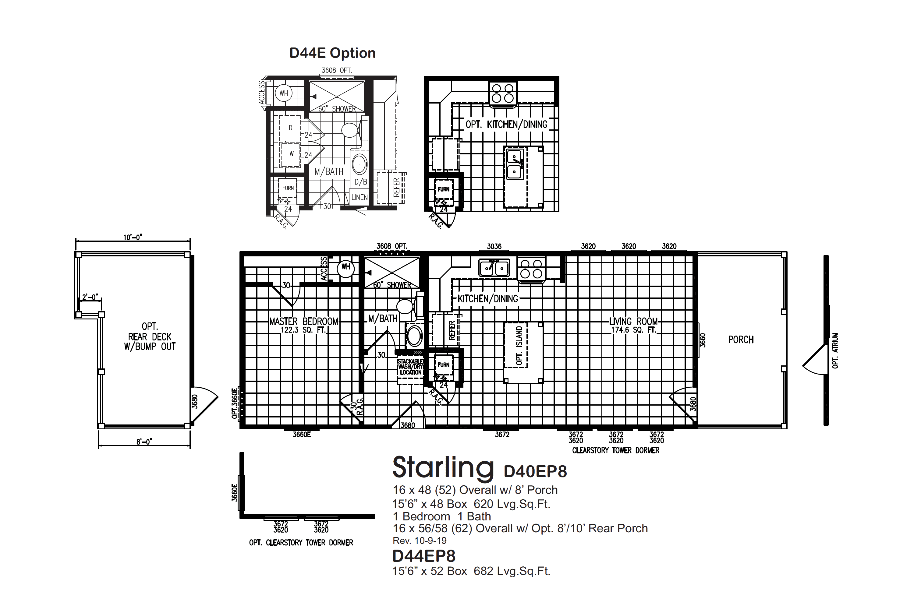 Starling D40EP8 D44EP8 Floorplan